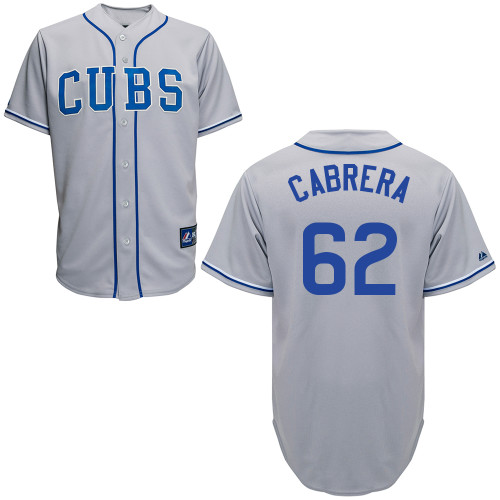 Alberto Cabrera #62 Youth Baseball Jersey-Chicago Cubs Authentic 2014 Road Gray Cool Base MLB Jersey